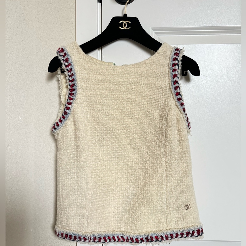 Chanel vintage tweed top 36